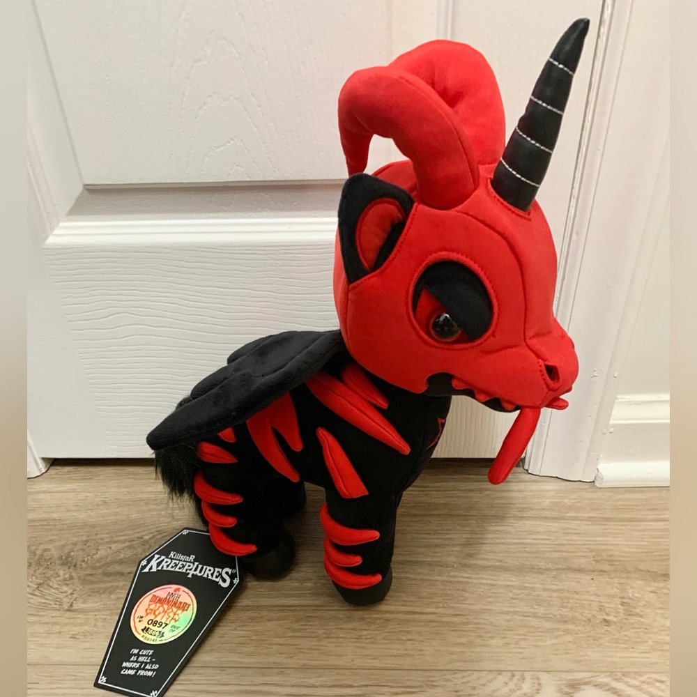 Kreeptures NEW Demonimare Gore Plush Toy Blood Horse Mare